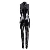 Комбинезон - 2850648 Black Level Vinyl Jumpsuit With Zip, черный