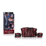 Корсет з наручниками Scandal Corset With Cuffs