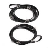 Розтяжка на ліжко - Flirty, з елементами шкіри під кайдани