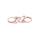 Наручники Fetish Tentation Premium Chick wrist cuffs in rose-gold metal