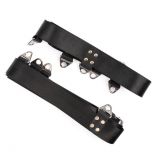 Розтяжка на ліжко - Flirty, з елементами шкіри під кайдани