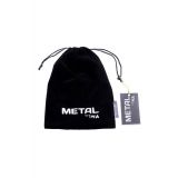 Ошейник металлический с кольцом маленький, Toyfa Metal, серебристый