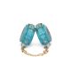 Наручники Liebe Seele Blue Lamb leather Wrist Cuffs with Velvet Lining