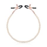 Затискачі для сосків з перлинним ланцюжком Rosy Gold - Nipple Clamps Pearls