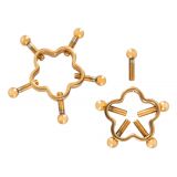 Затискачі для сосків - Bad Kitty Nipple Jewellery Gold