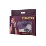 Наручники Toyfa Theatre, хутряні, фіолетові, 28 см