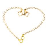 Жемчужные наручники и поножи LOCKINK Pearl Handcuffs & Anklecuffs