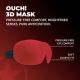 Маска на очі - Ouch! 3D Blindfold Red