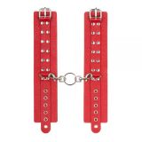 Наручники Leather Restraints Hand Cuffs Red