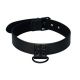 Нашийник з повідком - Bondage Fetish Black Matt Collar With Leash