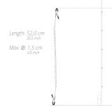 Затискачі для сосків - EasyToys Fetish Collection Long Nipple Clamps With Chain