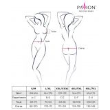 Комплект белья Passion Exclusive INDRA SET OpenBra L/XL, black, стринги, портупея с бахромой
