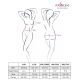 Комплект белья Passion Exclusive INDRA SET OpenBra L/XL, black, стринги, портупея с бахромой