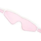 Шкіряна маска на очі Liebe Seele White & Pink Fairy Goat Leather Blindfold