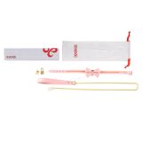 Поводок LOCKINK SEVANDA Love Heart Butterfly Leather Collar Set - Pink