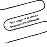 Мотузка - Rebellion Reign Black Bondage Rope, 10 м Мотузка - Rebellion Reign Black Bondage Rope, 10 м