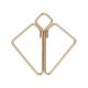 Зажимы для сосков с тяжелой подвеской LOCKINK Nipple Clamps with Heavy Pendant - Golden