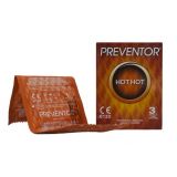 Презервативи - Preventor Hot Hot, 3 шт.