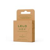 Презервативы LELO HEX Condoms Organic 3 Pack, тонкие и суперпрочные
