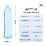 Презервативы - Sottile (Thin), 54 мм, 6 шт.