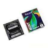 Презервативи Holographic Recare Ultra Thin Mint Condoms 3шт, ультратонкі, аромат: м'ята