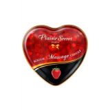 Распродажа!!! Массажная свеча-сердечко Plaisirs Secrets Strawberry 35 мл (срок 04.2026)