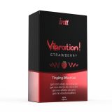 Рідкий вібратор Intt Vibration Strawberry (15 мл) (м'яте паковання!!!)