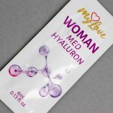 Інтимний зволожуючий гель-лубрикант для жінок - MyLove Woman Med Hyaluron, 4 мл