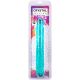 Фалоімітатор двосторонній Doc Johnson Crystal Jellies 12" Jr. Double Dong Teal