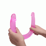 Двосторонній фалоімітатор - Double Done DoubleDong Pink