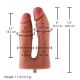 Двойной фаллоимитатор для секс-машин Hismith Silicone Double Penetrator Dildo, система KlicLok