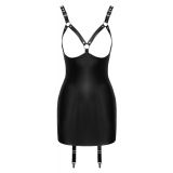 2001098 Zado Leather Dress Black