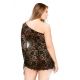 Мереживне міні сукня з ассиметрией і стрінги Fantasy Lingerie, Xl/ХХl