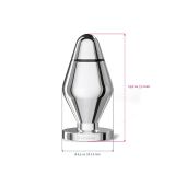 Металева анальна пробка Mystim Big John для електростимулятора, діаметр 6,5 см