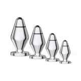 Металева анальна пробка Mystim Big John для електростимулятора, діаметр 6,5 см