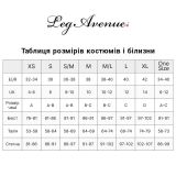 Костюм школьницы Leg Avenue Miss Prep School XL, топ, юбка, галстук, бантики