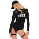 Костюм эротического спецназа Leg Avenue SWAT Team Babe XL, боди, пояс, подвязки, игрушечная рация, к