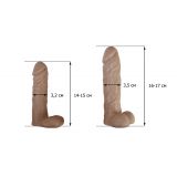 Крафтовое мыло-член с присоской Чистый Кайф Violet size L натуральное