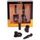Мини вибронабор Pornhub Dirty Weekend Kit (вибропуля, эрекционное кольцо, пробка, насадка на палец)