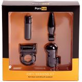 Мини вибронабор Pornhub Dirty Weekend Kit (вибропуля, эрекционное кольцо, пробка, насадка на палец)