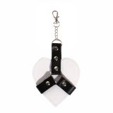 Брелок на карабине для ключей Art of Sex Chained Heart, Белый