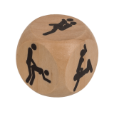 Дерев'яний кубик Kama Sutra Wooden Dice, 3x3 см Дерев'яний кубик Kama Sutra Wooden Dice, 3x3 см