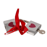 Металеві замочки з ключиком Love Lock, 4,7 см і 5 см