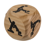 Дерев'яний кубик Kama Sutra Wooden Dice, 6x6 см