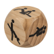 Дерев'яний кубик Kama Sutra Wooden Dice, 6x6 см