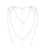 Ланцюжок для спини Bijoux Indiscrets Magnifique Back and Cleavage Chain - Gold, прикраса для тіла