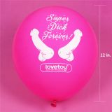 Набір повітряних кульок - Super Dick Forever Bachelorette Balloons, 7 шт.