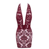 Платье Noir Handmade F385 Kink Royal cascade mini dress L