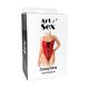 Сексуальне лаковане боді Art of Sex - Josephine червоне M