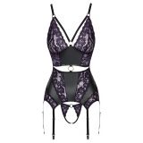 2633094 Cottelli Collection Basque With Purple Black